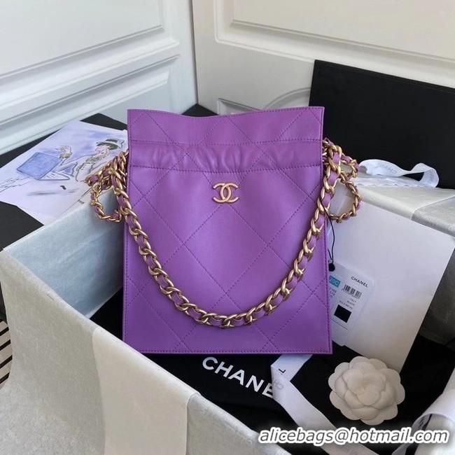 Market Sells Chanel shopping bag AS2169 purple