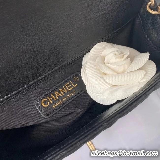 Good Product Chanel small flap bag Calfskin & Gold-Tone Metal AS2228 Black