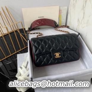 Trendy Design Chanel small flap bag Calfskin & Gold-Tone Metal AS2228 Black & Brown