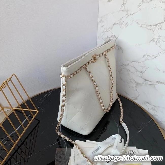 Well Crafted Chanel shopping bag AS2556 white