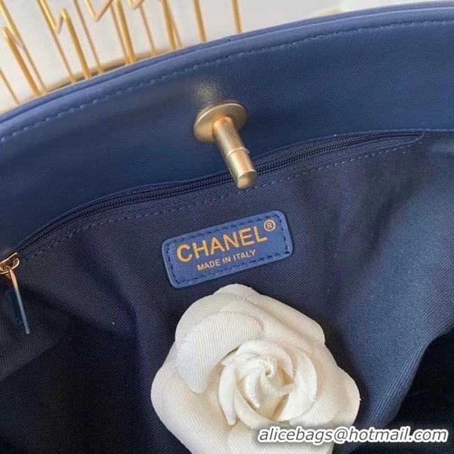 Good Taste Chanel shopping bag AS2556 Navy Blue