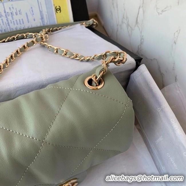 Original Cheap Chanel small flap bag Calfskin & Gold-Tone Metal AS2232 Green