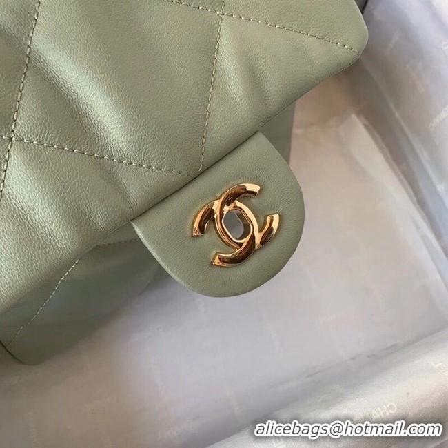 Original Cheap Chanel small flap bag Calfskin & Gold-Tone Metal AS2232 Green