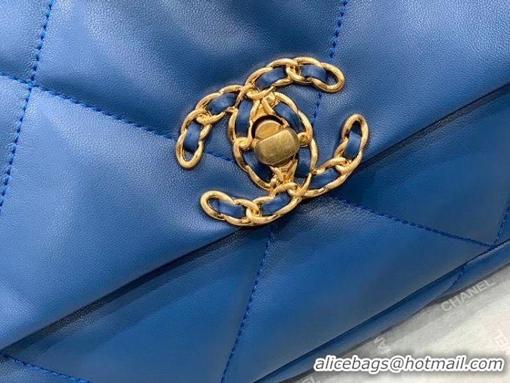 Top Quality Chanel 19 flap bag AS1160 blue