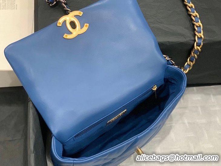 Top Quality Chanel 19 flap bag AS1160 blue