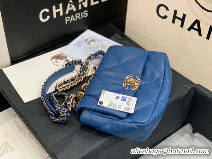 Top Quality Chanel 19 flap bag AS1160 blue