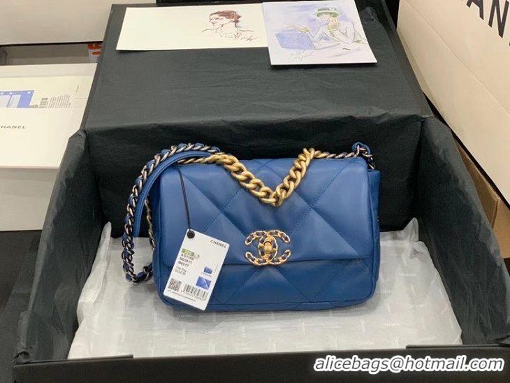 Top Quality Chanel 19 flap bag AS1160 blue