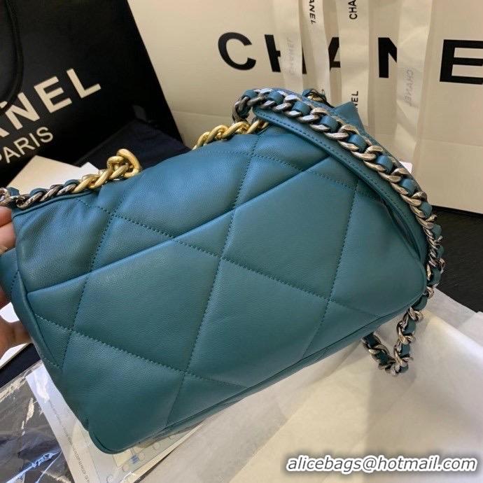 Unique Discount Chanel 19 flap bag AS1160 drak green