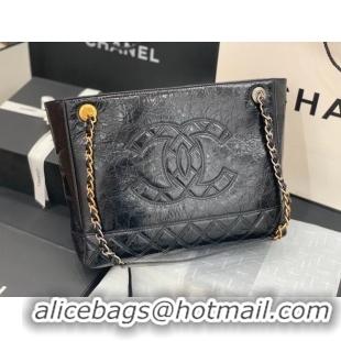 Trendy Design Chanel shopping bag AS1875 black