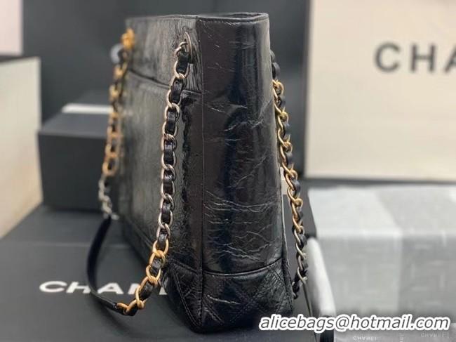 Trendy Design Chanel shopping bag AS1875 black