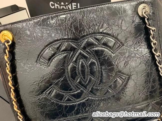 Trendy Design Chanel shopping bag AS1875 black