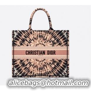 Popular Style DIOR BOOK TOTE Multicolor Tie & Dior Embroidery M1286ZJA