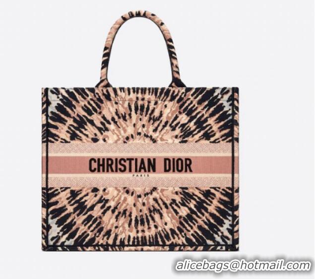 Popular Style DIOR BOOK TOTE Multicolor Tie & Dior Embroidery M1286ZJA