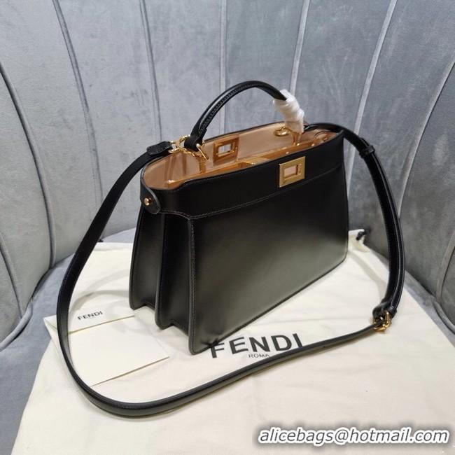 Cheap Price Fendi PEEKABOO ISEEU EAST-WEST leather bag 8BN323A black