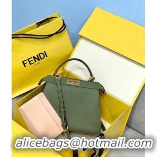 Market Sells Fendi PEEKABOO ISEEU MEDIUM leather bag 70193 green