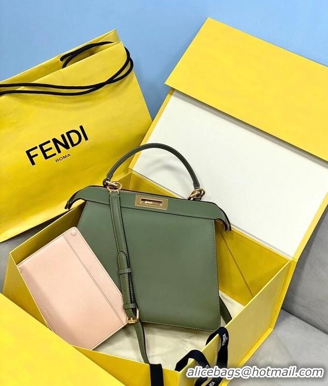 Market Sells Fendi PEEKABOO ISEEU MEDIUM leather bag 70193 green