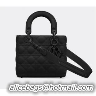 Affordable Price LADY DIOR MY ABCDIOR BAG Black Ultramatte Cannage Calfskin M0538SLOI