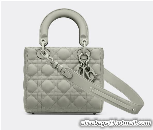 Pretty Style LADY DIOR MY ABCDIOR BAG Gray Ultramatte Cannage Calfskin M0538SLOI