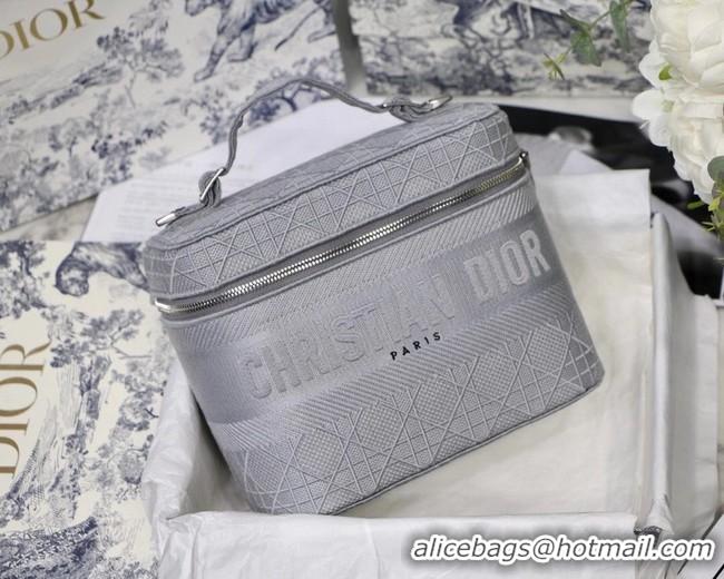 Classic Specials DIOR Oblique Jacquard cosmetic bag S5488 grey