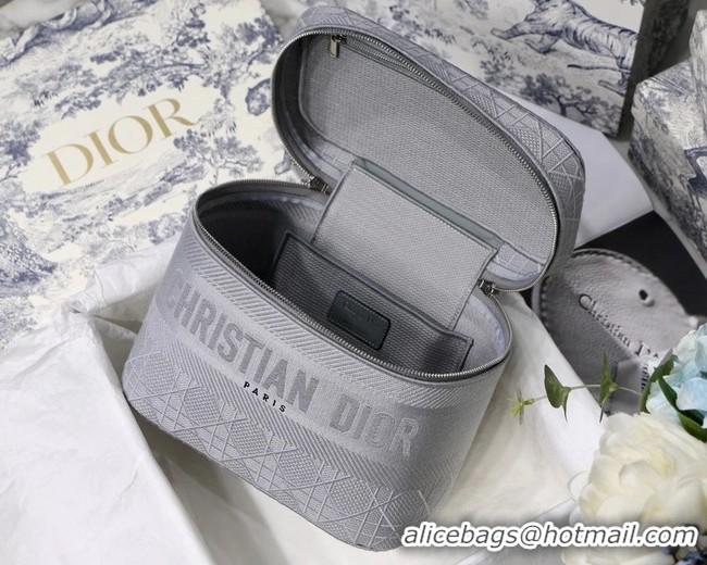 Classic Specials DIOR Oblique Jacquard cosmetic bag S5488 grey