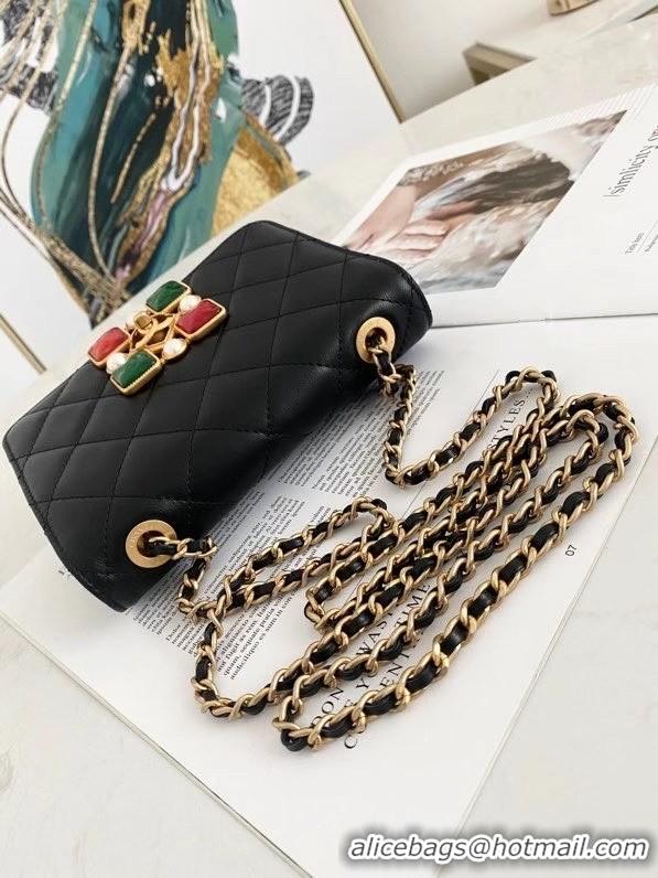 Latest Style Chanel flap bag AS2259 Black & red