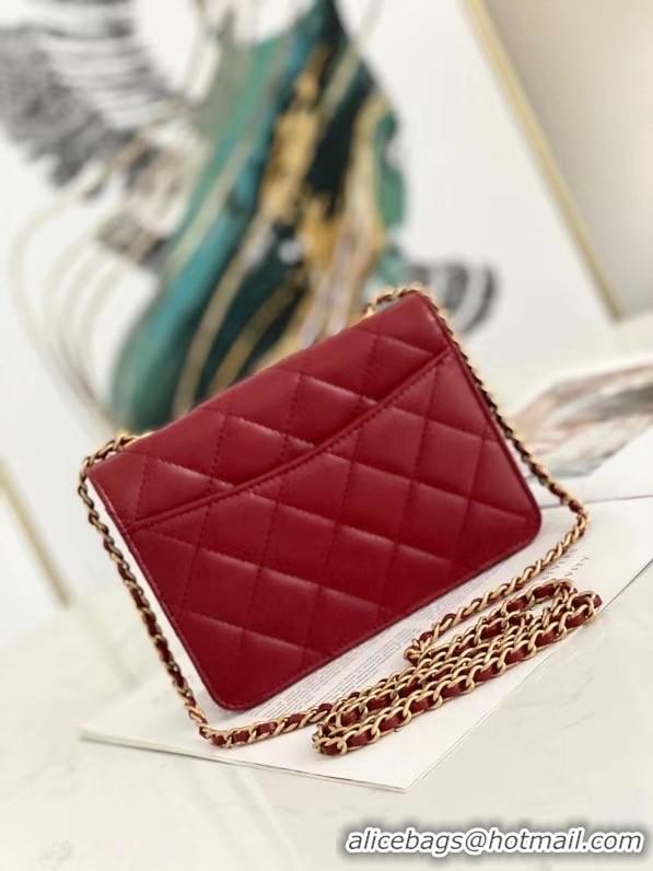 Buy Classic Chanel flap bag AS2259 Burgundy