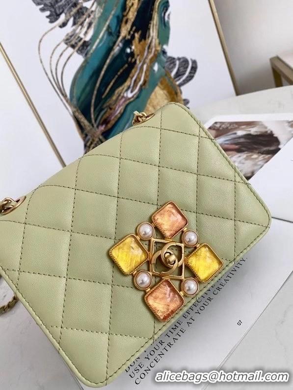 Cheapest Wholesale Chanel flap bag AS2259 green