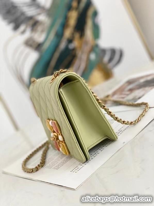 Cheapest Wholesale Chanel flap bag AS2259 green