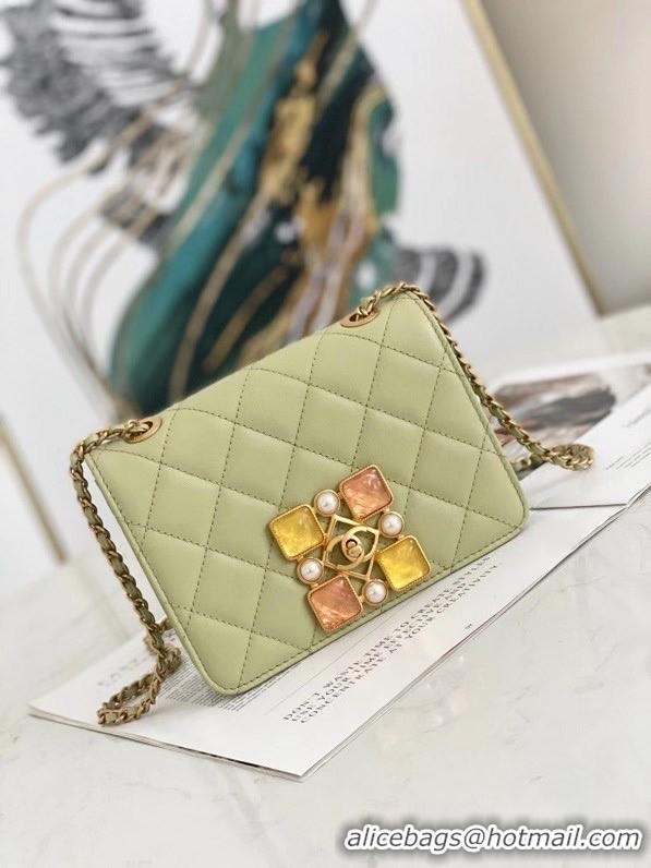 Cheapest Wholesale Chanel flap bag AS2259 green