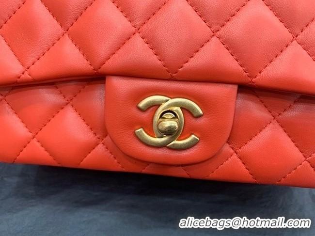 High Quality Chanel small tote bag Sheepskin & Gold-Tone Metal AS8816 red