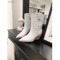 New Product Fendi FF Leather Heel Boots F2119 White 2020