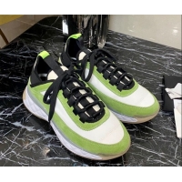 Discount Chanel Suede Sneakers G35617 07 Green 2020