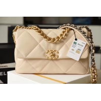 Good Looking Chanel 19 flap bag AS1161 Beige