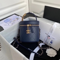 Famous Brand Chanel vanity case AS2061 dark Blue