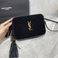 Fashion Discount Yves Saint Laurent IN SUEDE AND SMOOTH LEATHER Y520534E black