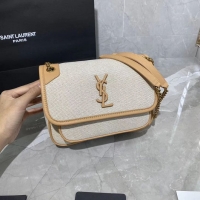 Discount Yves Saint Laurent IN CANVAS AND LEATHER Y633037H Apricot