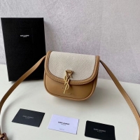 Inexpensive Yves Saint Laurent IN CANVAS AND LEATHER Y650123H Apricot