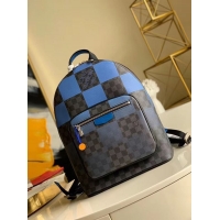 Buy Classic Louis Vuitton Damier Graphite Canvas Original Leather Backpack N40402 Blue