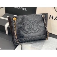 Trendy Design Chanel shopping bag AS1875 black