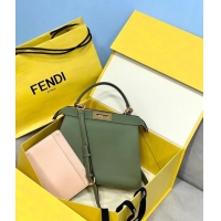 Market Sells Fendi PEEKABOO ISEEU MEDIUM leather bag 70193 green