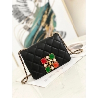 Latest Style Chanel flap bag AS2259 Black & red