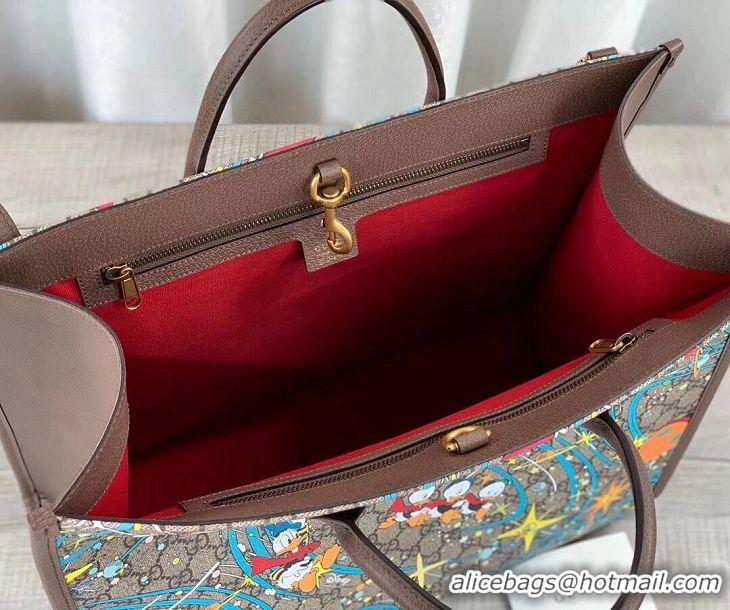 New Design Gucci Donald Duck Series Original Leather Tote Bag 650037