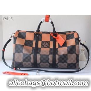 Promotional Louis Vuitton Damier Graphite Canvas KEEPALL BANDOULIERE 50 N40420