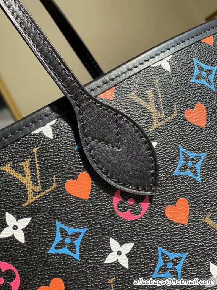 Affordable Price Louis Vuitton Monogram Canvas GAME ON NEVERFULL MM M57483 black