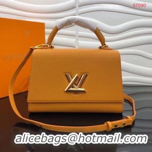 Pretty Style Louis vuitton Taurillon Leather TWIST ONE HANDLE MM M57090 yellow