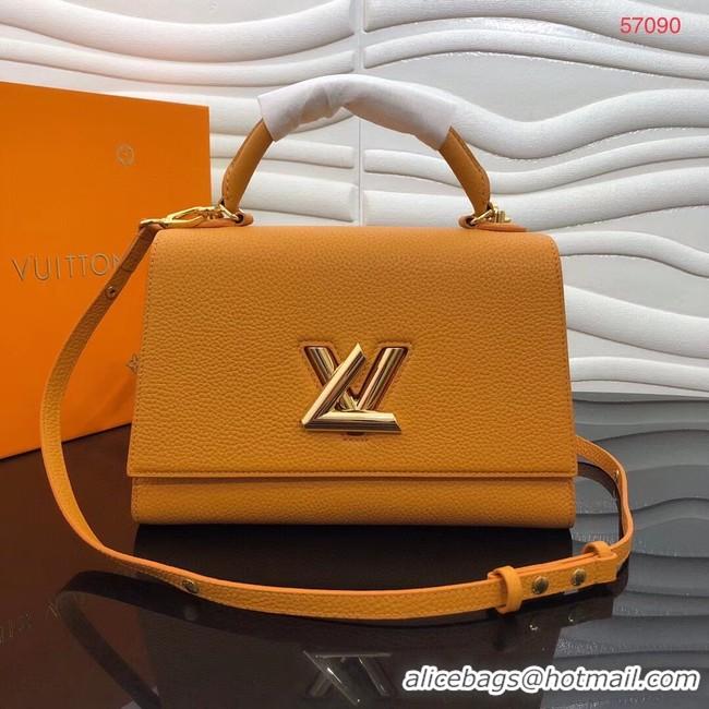 Pretty Style Louis vuitton Taurillon Leather TWIST ONE HANDLE MM M57090 yellow