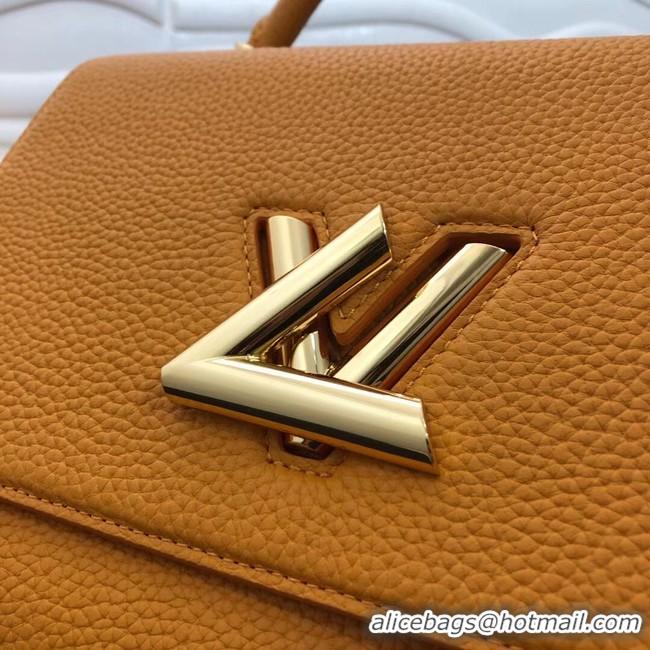 Pretty Style Louis vuitton Taurillon Leather TWIST ONE HANDLE MM M57090 yellow