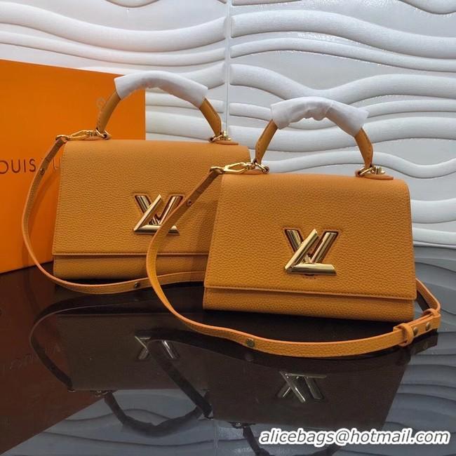 Pretty Style Louis vuitton Taurillon Leather TWIST ONE HANDLE MM M57090 yellow