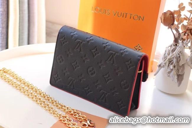 Good Product Louis vuitton Monogram Empreinte VAVIN CHAIN WALLET M67841 Royal Blue