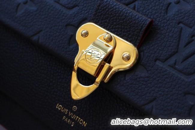 Good Product Louis vuitton Monogram Empreinte VAVIN CHAIN WALLET M67841 Royal Blue